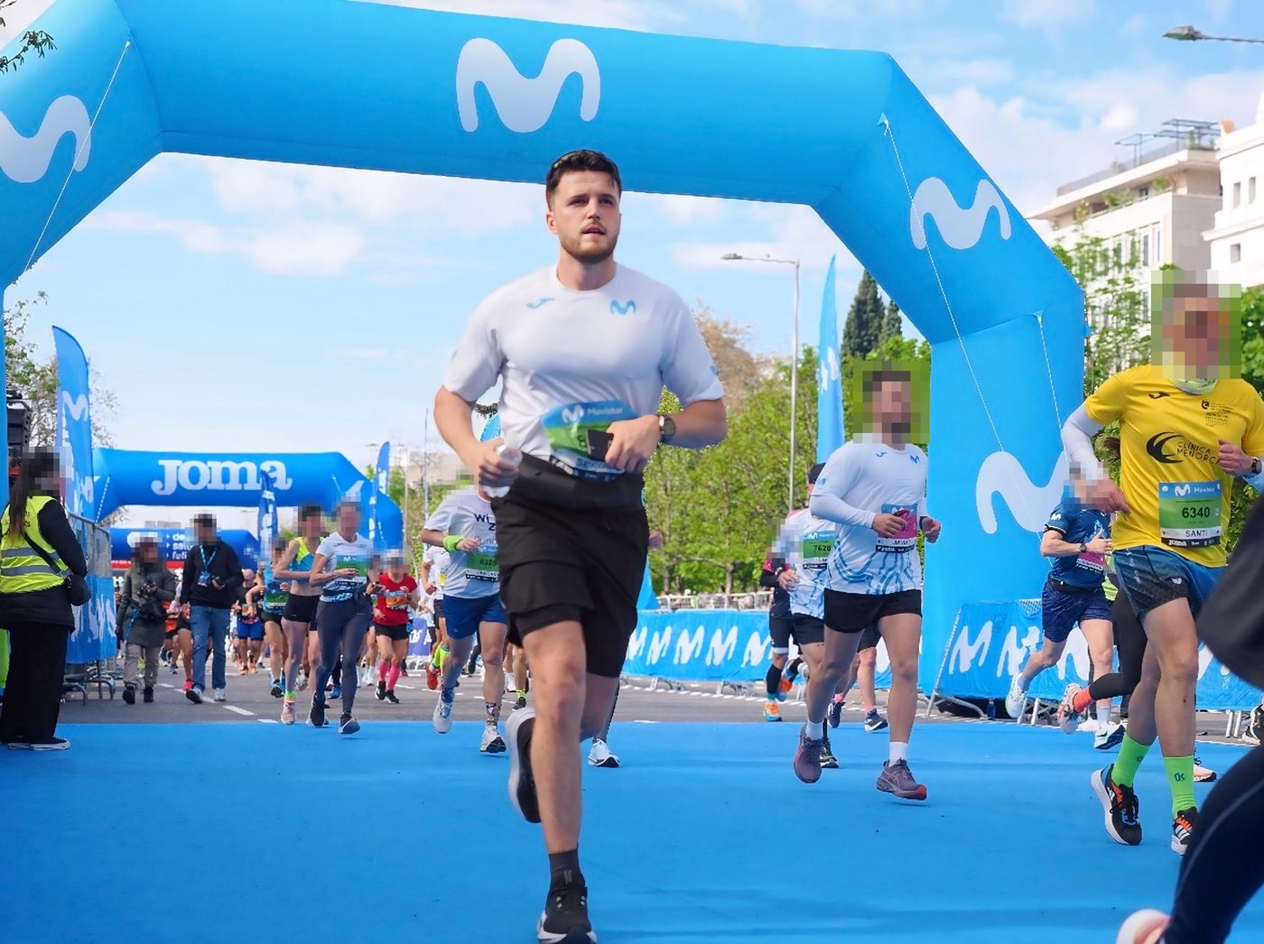 Sergio Mesonero corriendo una maratón